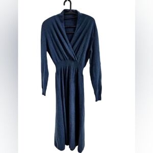 TEAL SOFIA CASHMERE     L DRESS